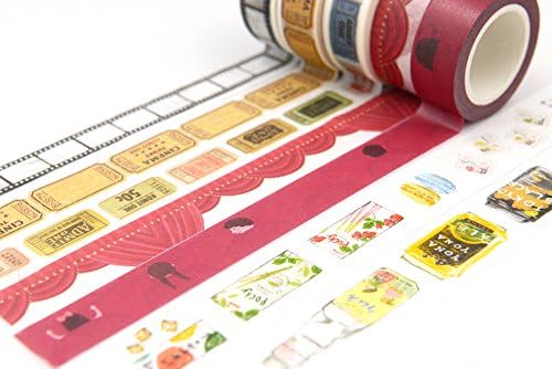 Lover Date Theme Washi tape Film Movies Cinema Drink Beverages Snacks washi tape
