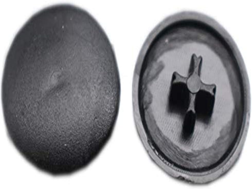 Cam Dowel Cap,Cam Lock Fastener Cap,Cam Lock Nuts Cap,Cam Lock Screw Cap. (Only Plastic Cap, No Fastener,Only for 14.6mm11mm Cam Fitting,Top Concave"Plus Shape" ） (Black)