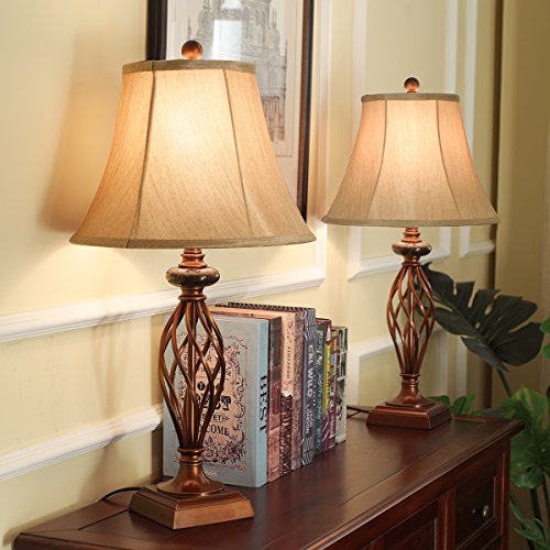 image for ARPENTER Table Lamps Set of 2 for Living Room or Bedroom, 27.5 in. Hig