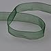 Fowod Shimmer Sheer Organza Ribbon, 54 Yard / 164 Feet, 0.4 Inch Wide, Dark Green