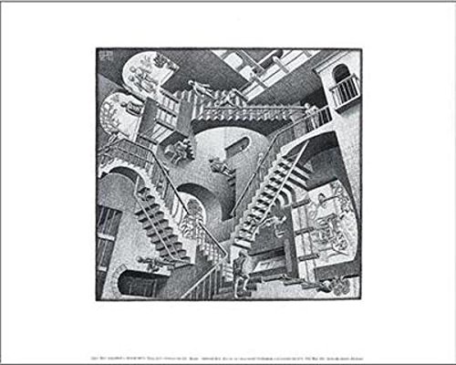 Relativity Art Poster Print by M. C. Escher, 14x11 Fine Art Poster Print by M. C. Escher, 14x11