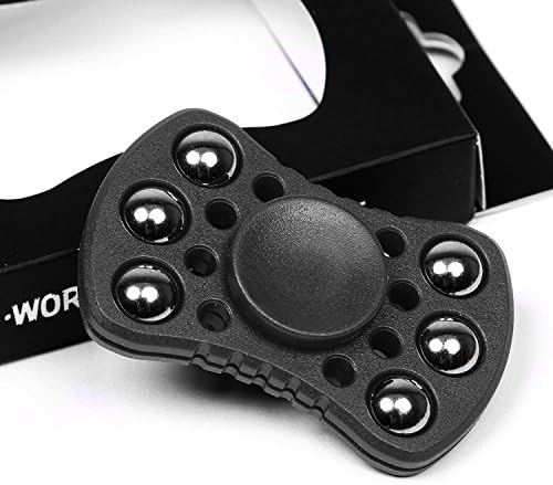 Fidget Spinner Prime, 4-5+ Minutes Spin Time, Therapeutic and Relaxing. ADHD/ADD Focus Anxiety Relief Toys with Premium Design and Durability. Metal Balls = Long Spin. Figit Spinner. Hexa Spinning Toy