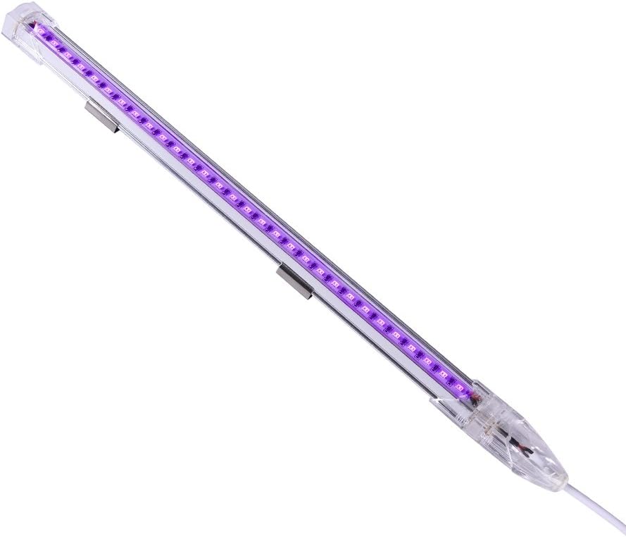 UV LED Bar Black Light，USB 9W LED Tube Black Light，2ft Portable Black Lights for Parties，Glow in The Dark Party Supplies for Body Paint, Fluorescent Poster, USB Tube Lamp