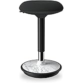 ERGO COLLECT Wobble Stool - Adjustable Height Standing Desk Chair,Sit Stand Stool with 360-Degree Non-Slip Base & Upgraded Non-Rotating Lift,for Home,Office and Classroom(Faux Marble)