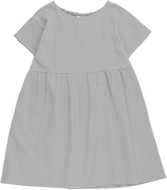 Amazon ティーツー T2 ガールズワンピース 子供服 女の子 ワンピース 半袖 キッズ 無地 ゆったり 半袖ワンピース T 0005 ワンピース チュニック 通販
