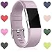 Wepro Replacement Bands for Fitbit Charge 2 HR, Buckle, Lavender, Small