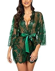 Avidlove Women's Lace Kimono Robe Babydoll Lingerie