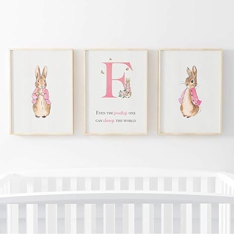 peter rabbit prints for nursery