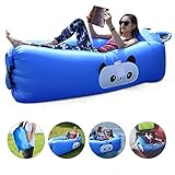 FOCHEA Inflatable Air Lounger, Portable Air Sofa with Pocket, Anti-Air Leaking & Waterproof Design, Air Chair for Camping/Travelling/Hiking/Beach