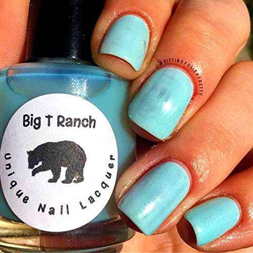 Unique Solar Color Changing Clear - Sky Blue Nail Polish - FREE SHIPPING - Full Size 15ml Bottle - Blueberry Sorbet - Thumbnail 2
