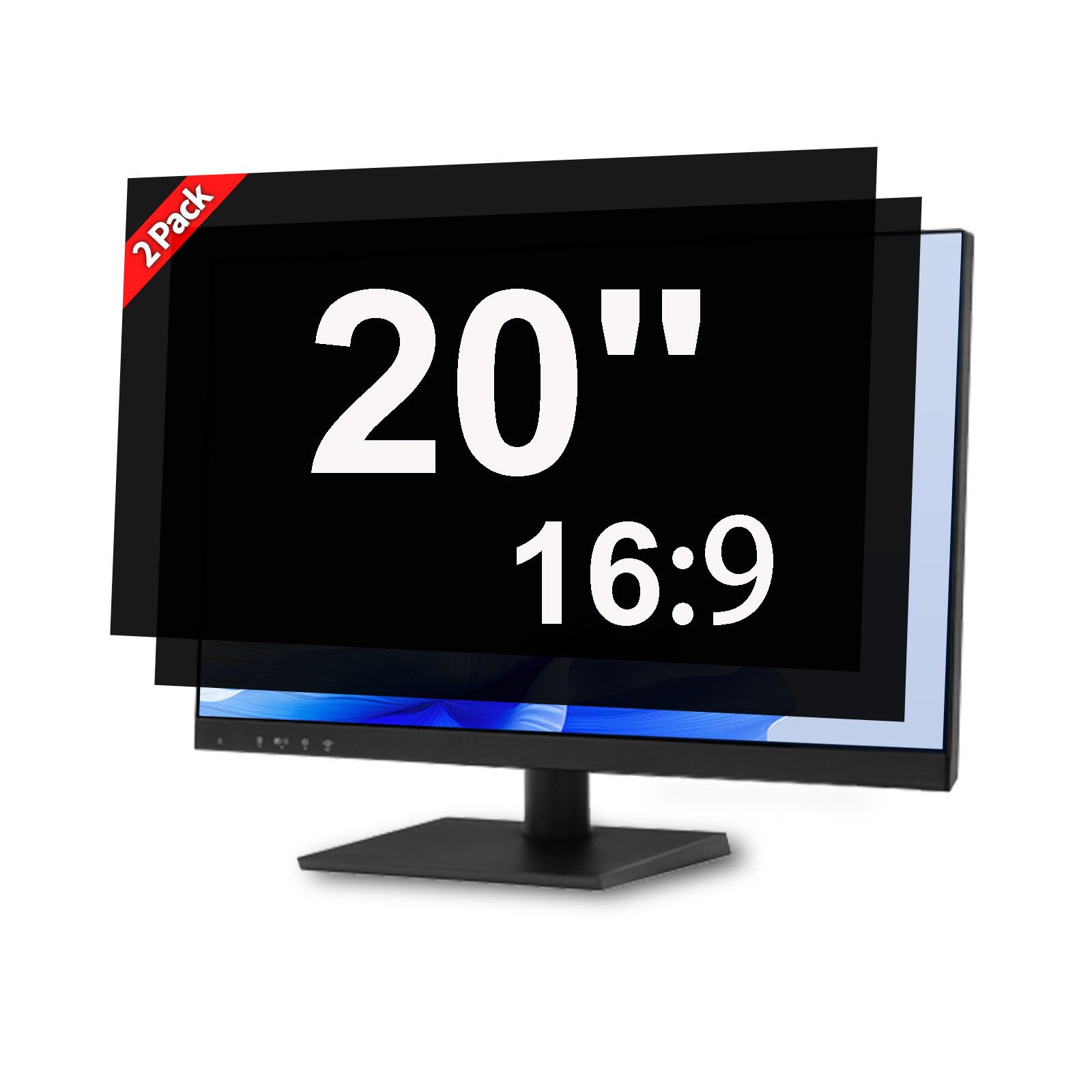Photo 1 of J J-Dream [2 Pack] 20 Inch Privacy Screen for Computer Monitor Blue Light Screen Protector Anti Glare Anti-Scratch Monitor Privacy Shield Screen 20 Inch 16:9 Aspect Ratio