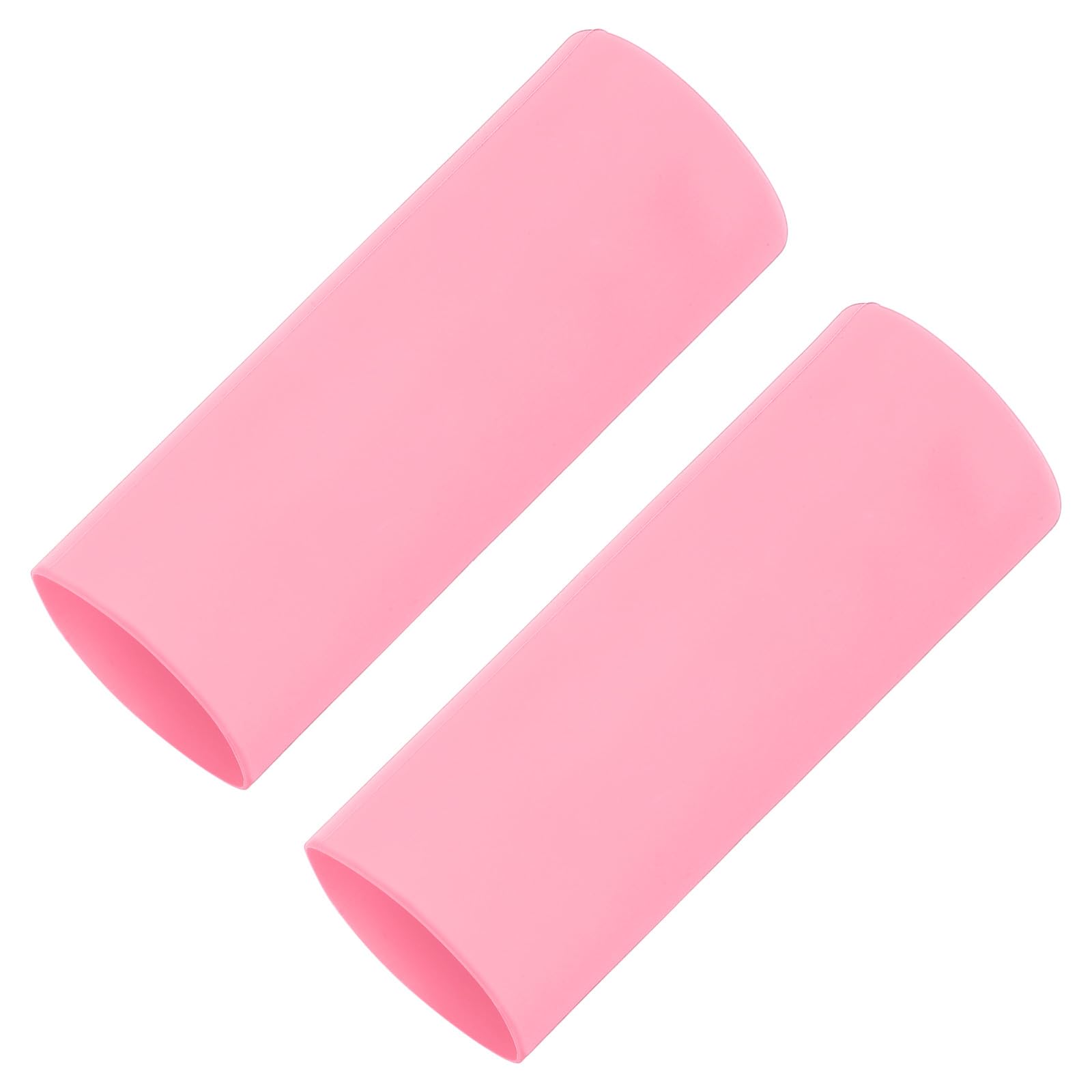 YOKIVE 2 Pcs Silicone Sublimation Tumbler Sleeve, Seamless Heat Resistant Cup Protector Cover, Great for 30 Oz Skinny Sublimation Blank Cup(Pink, 3.15-Inch)