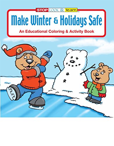 Make Winter and Holidays Safe Kid's Coloring & Activity Book in Bulk (25-pack)
