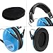 Dr.meter Ear Muffs for Noise Reduction: SNR27.4 Noise Cancelling Headphones for Autism with Adjustable Headband - Kids Ear Protection for Monster Jam, Fireworks, Concerts and Football Game - Blue