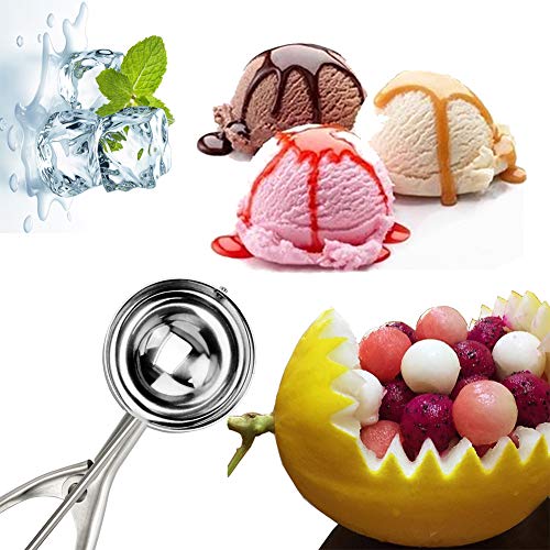 image for N/X witways: Small Ice Cream Scoop - Stainless Steel Cookie Scoop Melo