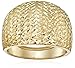 14k Yellow Gold Italian Bold Diamond-Cut Dome Band Ring, Size 7
