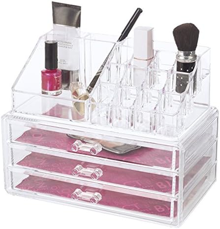 Glitz and Glamour 80810 Deluxe Cosmetic Make Up Organiser with Drawers