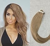 Full Hair 18 Inch Multi-Colors Tape in Premium Remy Human Hair Extensions 10 Pcs Per Set 25g Weight Straight Human Hair Tape Hair Extensions