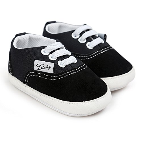 image for SOFMUO Baby Canvas Shoes - Infant Girls Boys Sneakers Anti-Slip Toddle