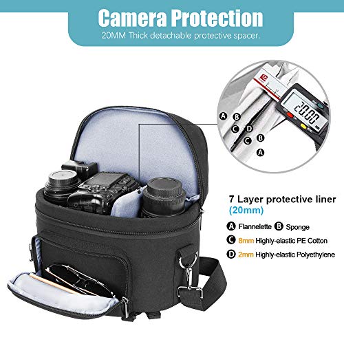 CADeN Camera Bag Shoulder for DSLR/SLR Mirrorless Camera Waterproof