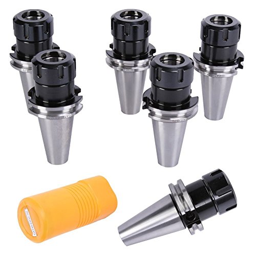 Superland Cat 40 Tool Holder ER 32 Collet Set 5 Pcs Spring Steel Collet Chuck Tooling Package for Milling Machine (Set of 5 Collet Chuck)
