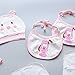 18pcs Unisex Newborn Baby Boy Girl Clothes Sets, 0-6 Months Infant Outfits, Essentials Accessories (Pink)