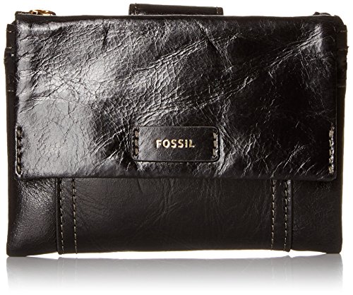 Fossil Ellis Multifunction Wallet, Black, One Size