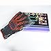Platinum UMD 932F Oven and BBQ Mitts Cut Heat Resistant Gloves,Chef Supplies Accessories,100% Cotton Lining, Stripes for Ultimate Grip, Perfect for Kitchen, Baking, Grilling, Barbecue EN407 Certified