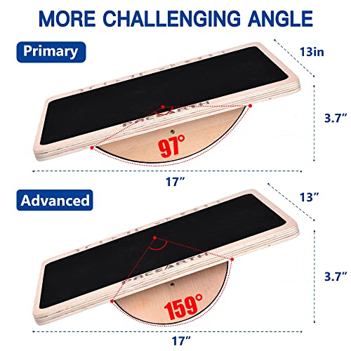 PACEARTH Professional Wooden Balance Board for Balance Training, Rocker