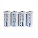 ON THE WAY4 Pcs 16340 2000mah Li-ion 3.7V Rechargeable Battery with Dual Double Channel Cordless 16340 Battery Charger