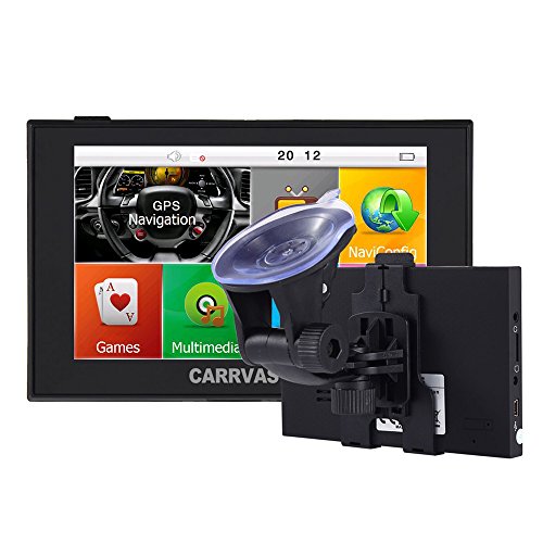 GPS Navigation for Car, 5 inch Lifetime Map Updates, Spoken Turn-by-Turn Vehicle GPS Navigator 8GB Navigation System with USB Cable and Car Charger & Back Bracket & Mount