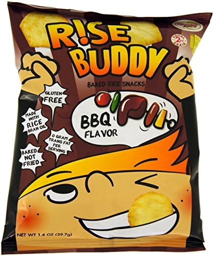 Rise Buddy BBQ Rice Crisps > Avail Flavors: Sea Salt / BBQ / Pizza / Sour Cream &amp; Onion (BBQ, 12 pack)