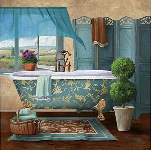 Stamony Modern Retro Bathroom Decor Wall Painting Art Poster Modular Picture For Living Room Canvas Painting Art Works Home Decor No Frame Hanging Paintings Modern Artwork Amazon Co Uk Kitchen Home