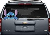 Stitch, reaching, peeking,Lilo, laptop, car 3D Wall Decal Sticker 7