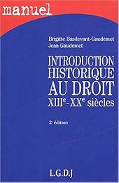 Introduction historique au droit
