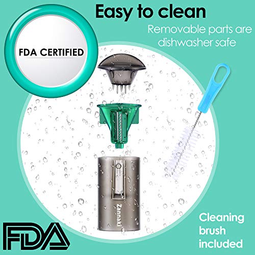 Handheld Spiral Slicer(2nd Generation) - FDA Certified & All-round Protection Detachable Clear Heavy Duty Compact Veggie Spiral Cutter,Easy-Use Vegetable Zucchini Pasta Spaghetti Maker - Thumbnail 4