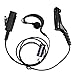 abcGOODefg 3' 2-Wire G Shape Earpiece Earbud Audio Mic Surveillance Kit for Motorola XPR6550 XPR6580 XPR6500 XIRP8260 DP3400