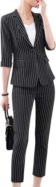 Pantalones De Trabajo Para Mujer De Dos Piezas Para Oficina Y