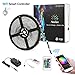 Nexlux Led Light Strip, WiFi Wireless Smart Phone Controlled 32.8ft Non-Waterproof Strip Light Kit Black PCB 5050 LED Lights,Working with Android and iOS System,IFTTT