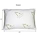 Bamboo ALOE VERA ADJUSTABLE Shredded Memory Foam Pillow - SLEEP BETTER THAN EVER - Micro-Vented Bamboo Cover - Hypoallergenic and Dust Mite Resistant by My Perfect Dreams - QUEEN