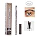 2 Pack Eyebrow Tattoo Pen-LilyAngel Waterproof Microblading Eyebrow Pencil with a Micro-Fork Tip Applicator Creates Natural Looking Brows Effortlessly(Chestnut)