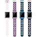 Alritz Band for Apple Watch 38mm 42mm, 4 Pack Soft Silicone Strap Band Replacement with Bumper Case for Apple Watch Series 1/2/3 (White/Black/Blue/Lake Blue, 38mm)