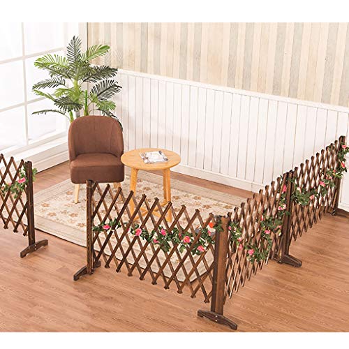 Zaun verdickte versenkbare Holzzaun Garten Gitter Dekoration Hundezaun Hof Leitplanke (Size : 40x140cm) – Bild 3