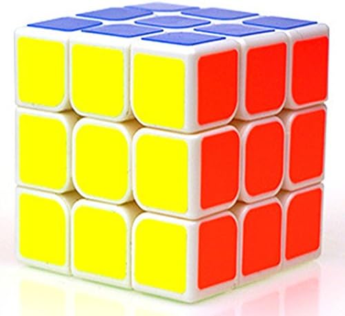 Willking Rubik's 3X3X3 Magic Cube twisty Puzzle Safety ABS Material Turns Smoothly White