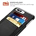 iPhone 7 Plus Case, Benuo [Card Slot Vintage Series] [Genuine Leather] Soft Leather Case [3 Card Slots], Ultra Slim, Leather Case Back Cover for Large Apple iPhone 7 5.5 inch / Special Edition (Black)
