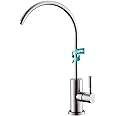 Water Filter Faucet, Kicimpro Drinking Water Faucet Fits Most Reverse Osmosis and Water Filtration System for Kitchen Bar Sink Faucet in Non-Air Gap SUS304 Stainless Modern Brushed Nickel Lead-Free
