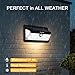 Solar Lights Outdoor, 158 LED Motion Sensor Waterproof 270 Wide Angle Solar Powered Security Wireless Wall Lights with Flame LED Bulb for Garage,Patio,Garden,Driveway,Backyard by CRUBON