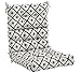AmazonBasics Tufted Outdoor High Back Patio Chair Cushion- Black Geo