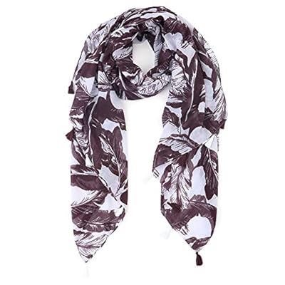 Womens Scarf Lightweight Floral Shawl Wraps Long Head Scarfs for Women
