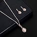 Fashion Crystal Necklace Earring Fashion Jewelry sets For Women Wedding Christmas Gift